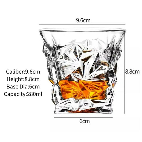 Verres à whisky old fashioned gravés style classique