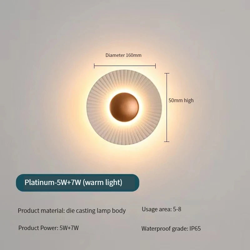 applique murale led moderne en métal pour décoration intérieure - vue 9 sur 11