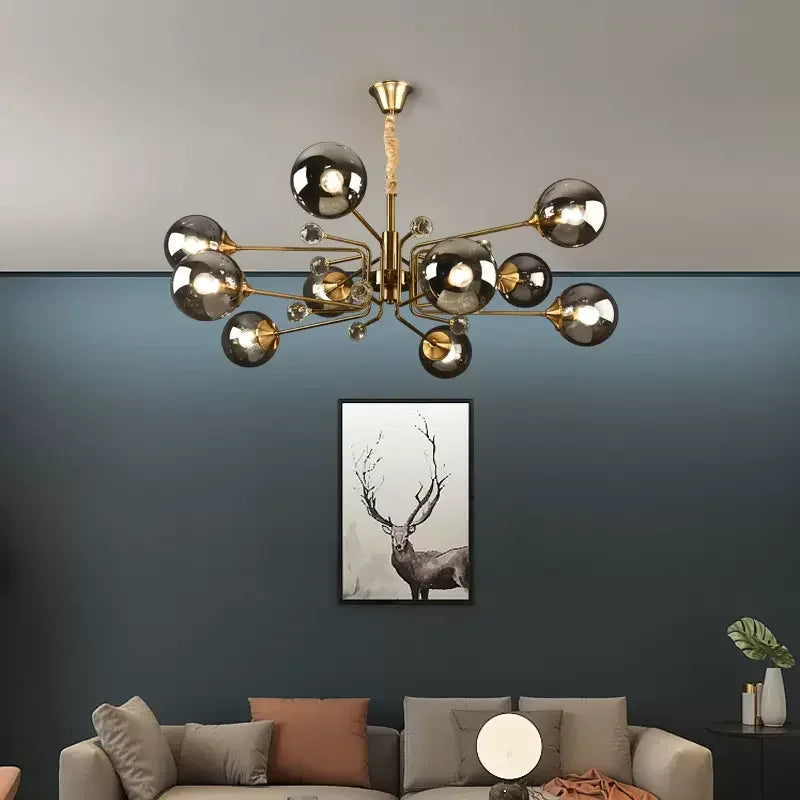lustre moderne minimaliste en forme de haricots magiques pour intérieur décoratif