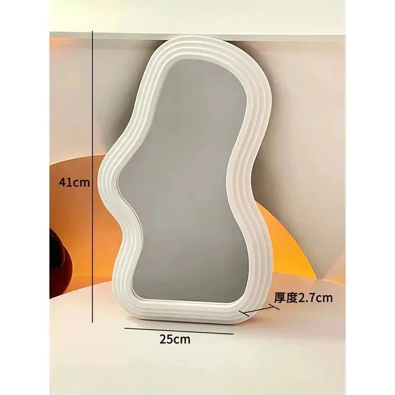 miroir nuage kawaii sur pied pour maquillage et décoration - vue 12 sur 12