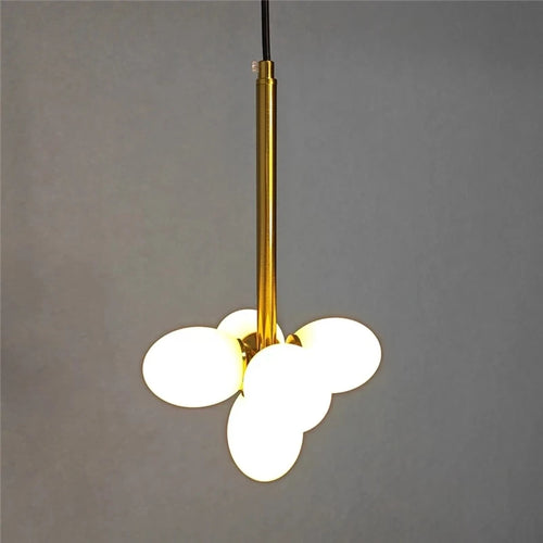 lustre minimaliste en verre design moderne pour intérieur élégant - vue 3 sur 9