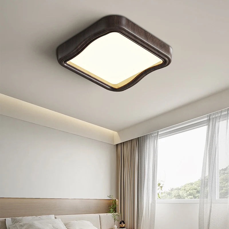 plafonnier nordique en bois pour décoration intérieure moderne - vue 6 sur 14
