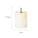 ensemble accessoires de salle de bain en marbre naturel luxe