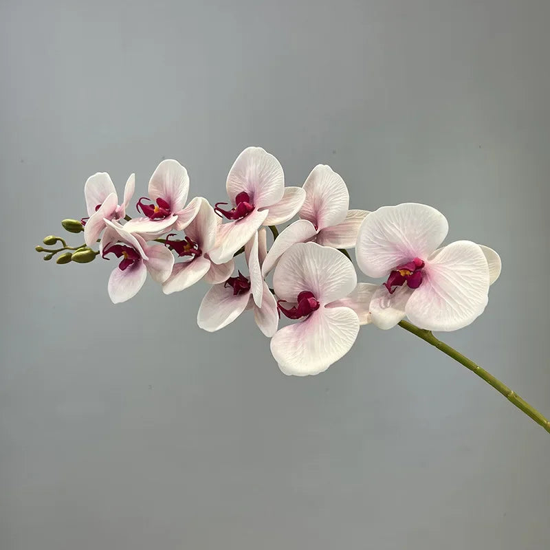 fleurs artificielles orchidée papillon en coton et silicone décoratives