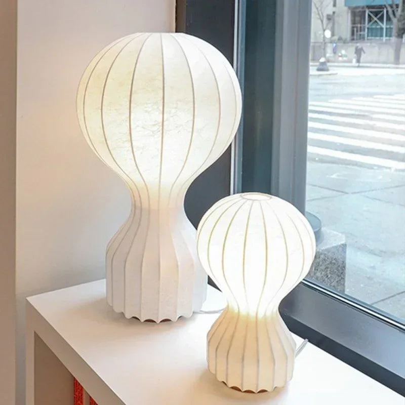 Italy Design Silk LED Table Lamp Floor Light Study Bedroom Bedside Living Room - vue 4 sur 9