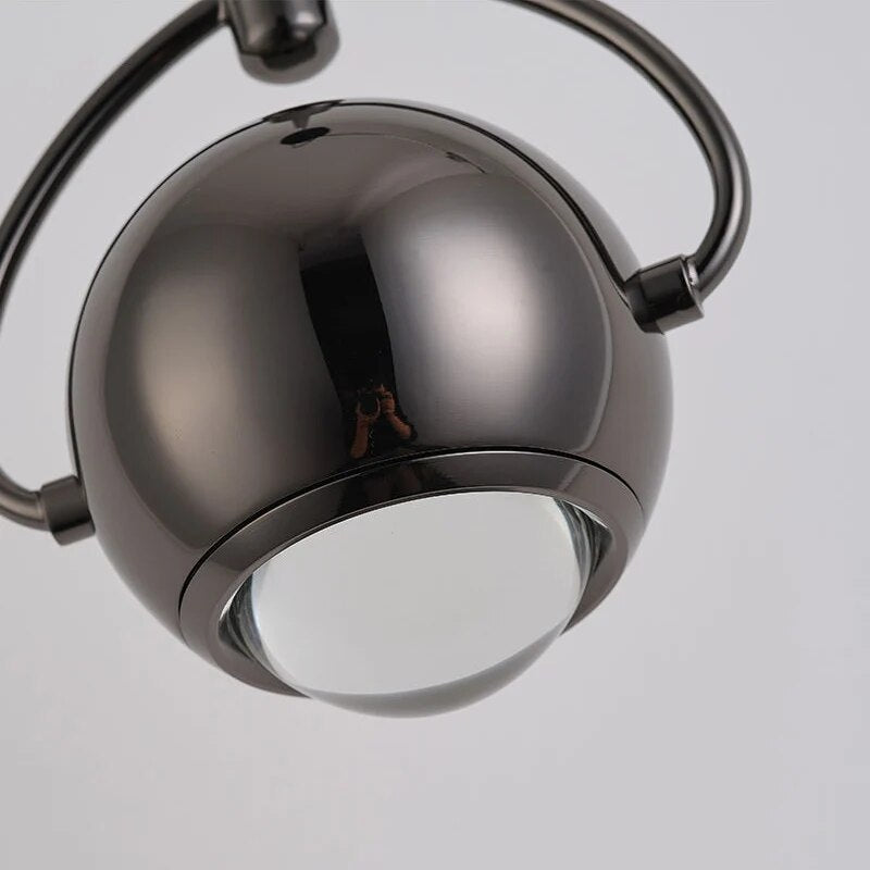 Suspension design boule accrochée LED