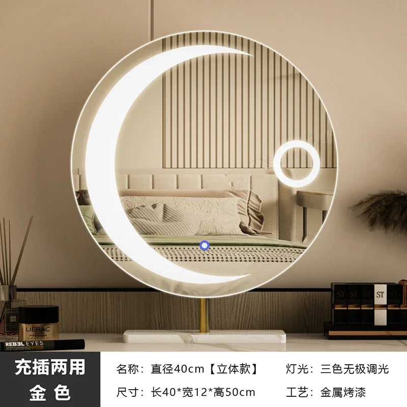 miroir led étoile moderne pour filles et cosmétiques luxe - vue 8 sur 14
