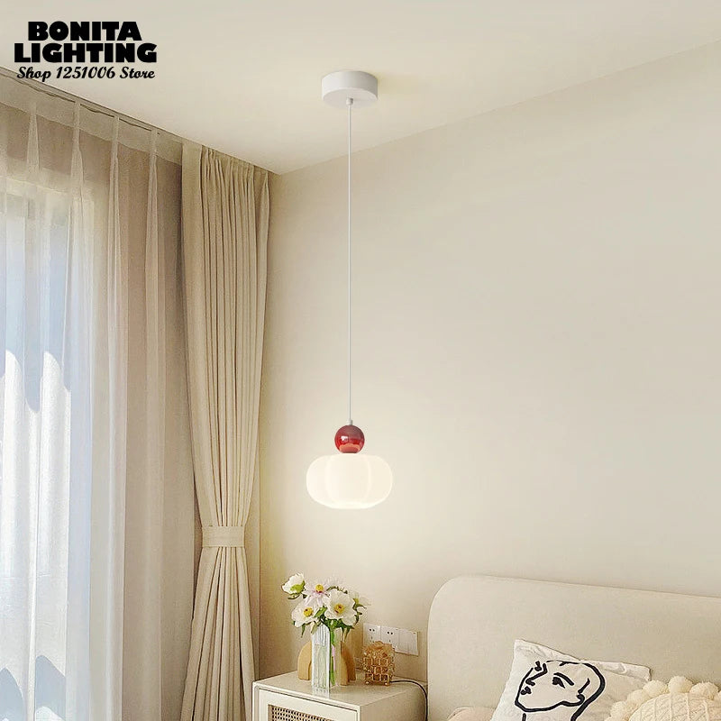 applique murale minimaliste citrouille style crème moderne - vue 6 sur 12