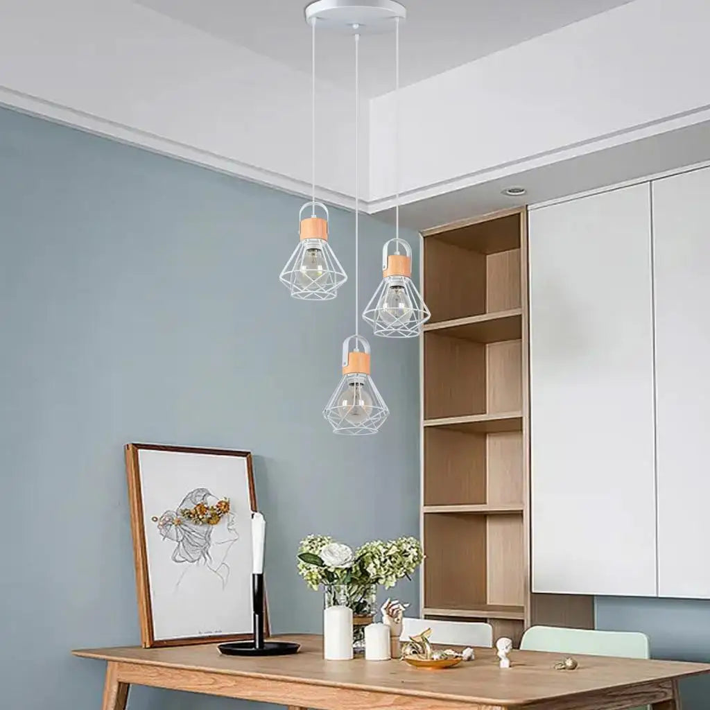 plaque de plafond ronde à 3 trous pour luminaires diy - vue 4 sur 11