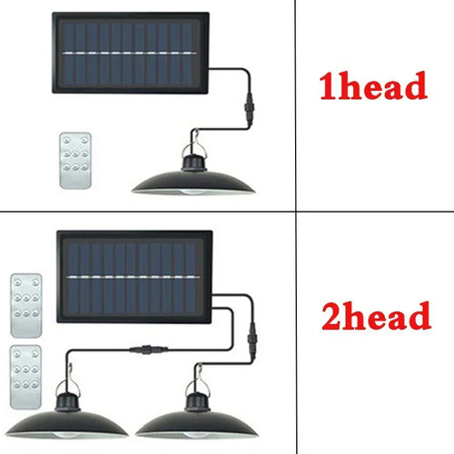 suspension solaire extérieure lampe led étanche avec télécommande décorative - vue 3 sur 10
