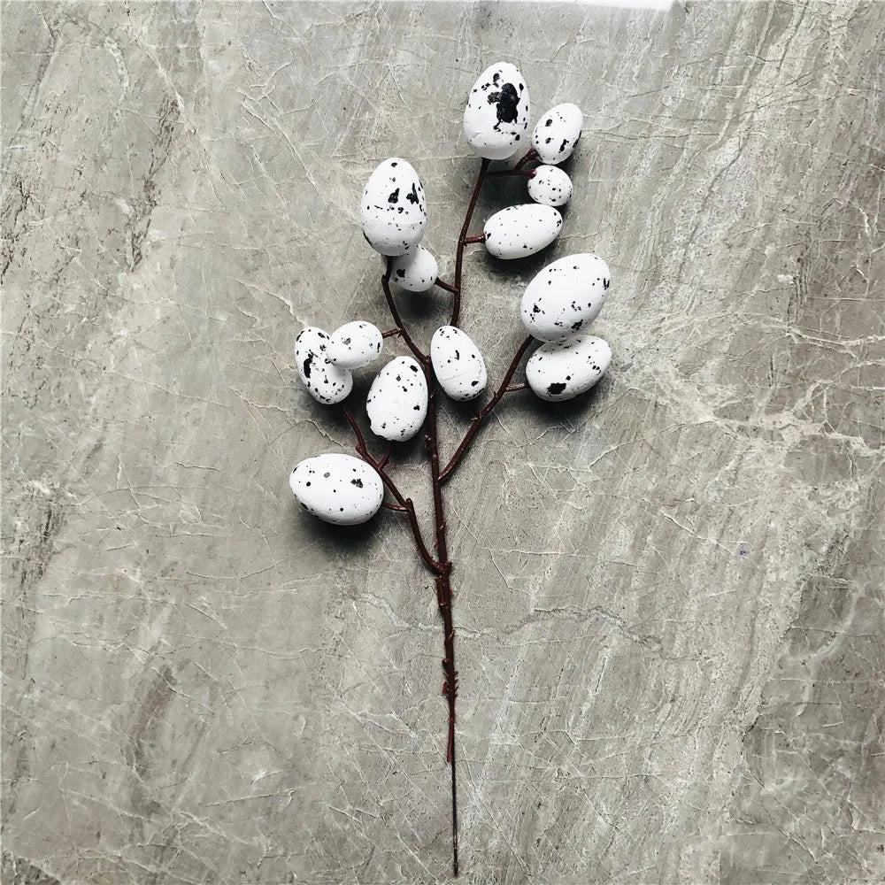 décoration œuf artificiel fleurs mousse pour pâques diy - vue 10 sur 17