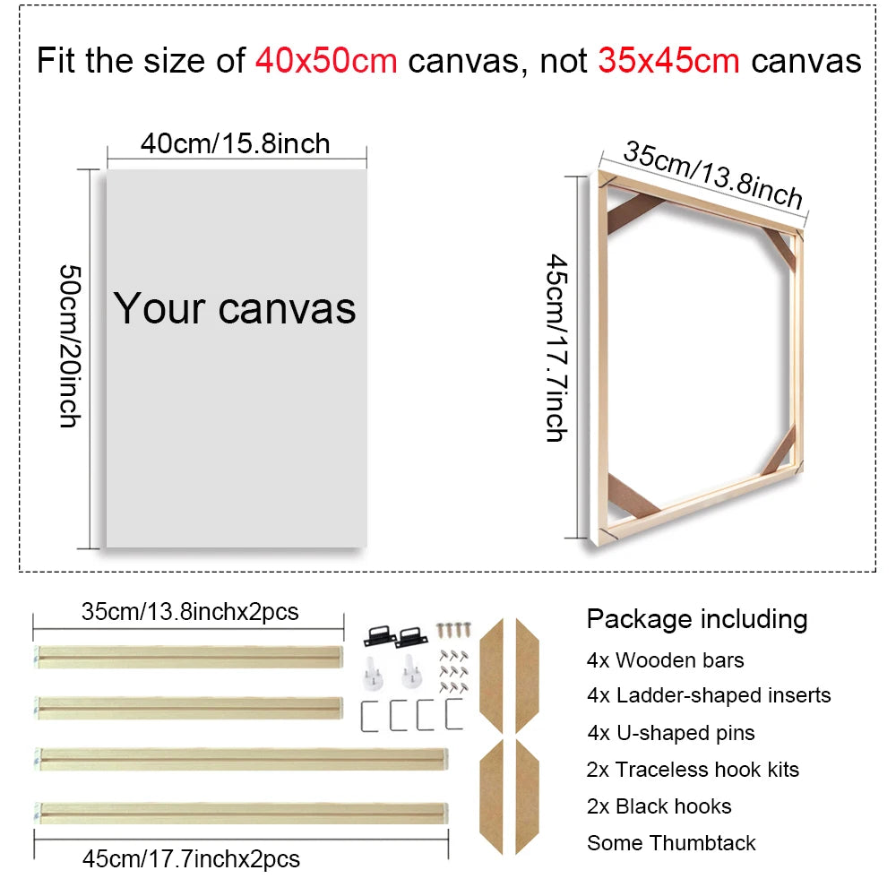 cadre mural en bois pour toiles et peintures décoratives - vue 16 sur 30