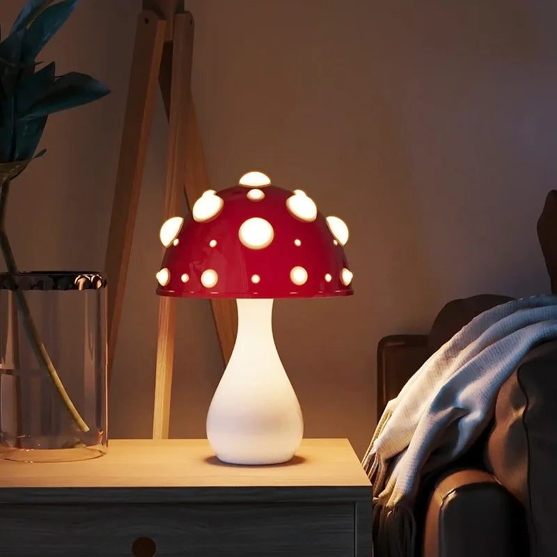 Lampe champignon Amanita tricolore LED USB