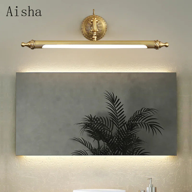 applique murale led en cuivre style nordique pour intérieur élégant - vue 4 sur 7