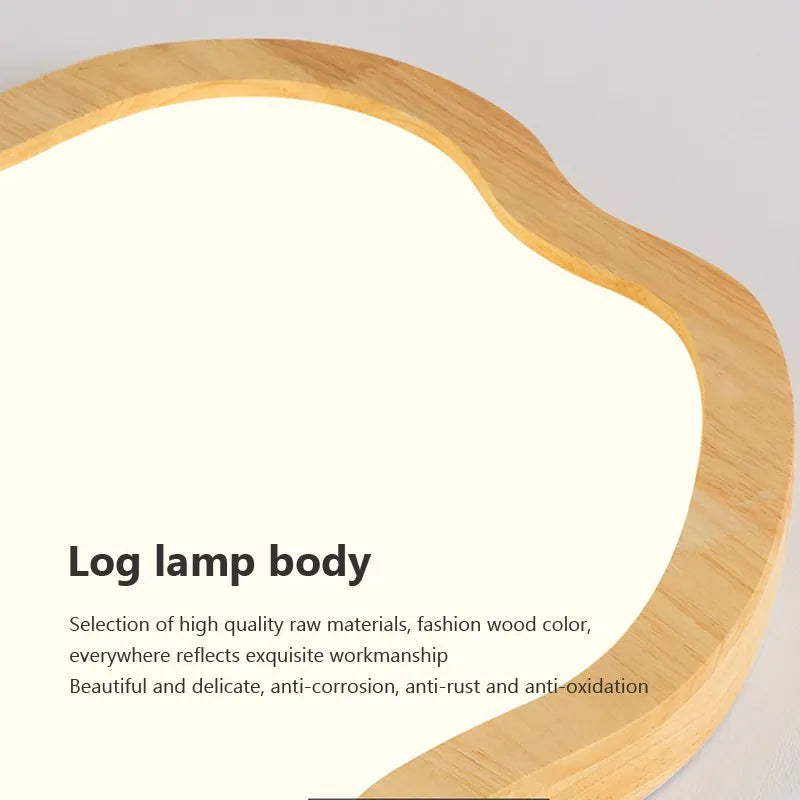 Plafonnier nordique en bois minimaliste