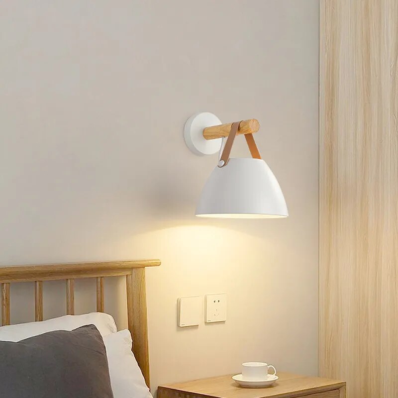 Applique murale en bois Led de style Nordique - vue 4 sur 8
