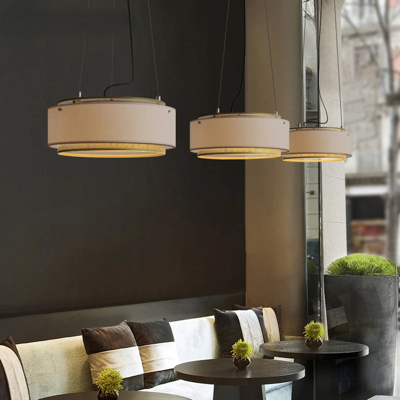lampe led ronde dorée design industriel moderne décorative - vue 3 sur 9