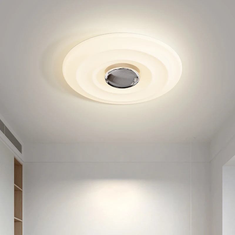 plafonnier moderne rond à LED pour éclairage intérieur décoratif - vue 7 sur 10