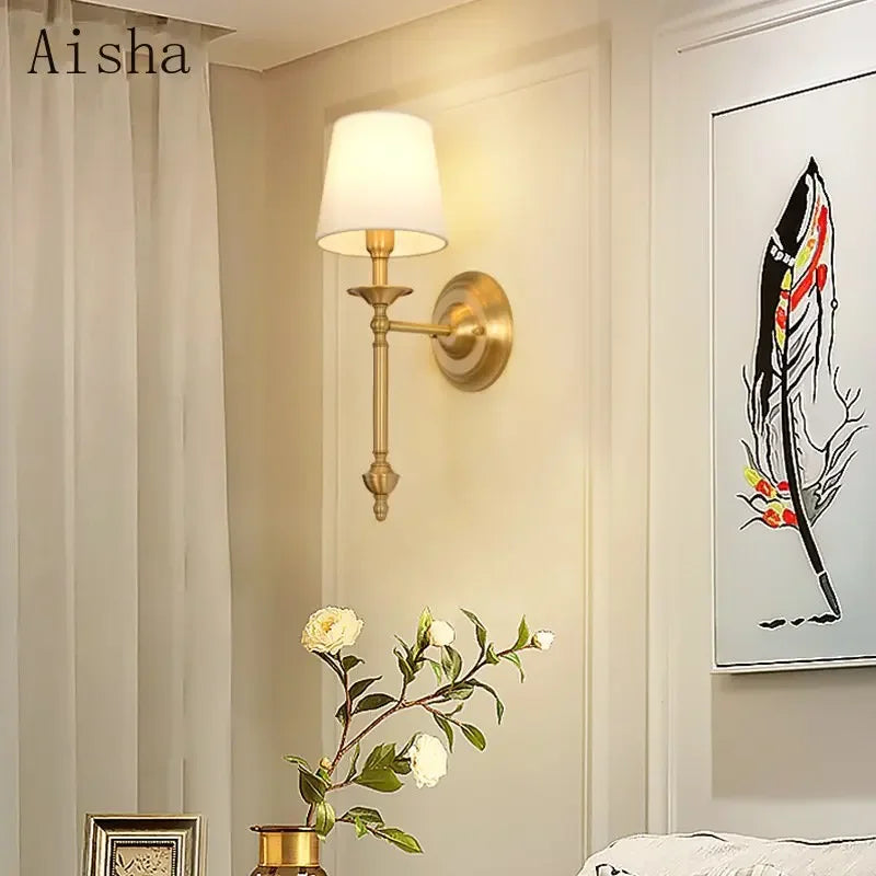 applique murale luxe en cuivre pour intérieur moderne - vue 5 sur 8