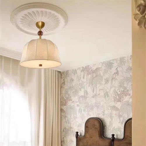 plafonnier en tissu style japonais pour un éclairage élégant - vue 4 sur 11