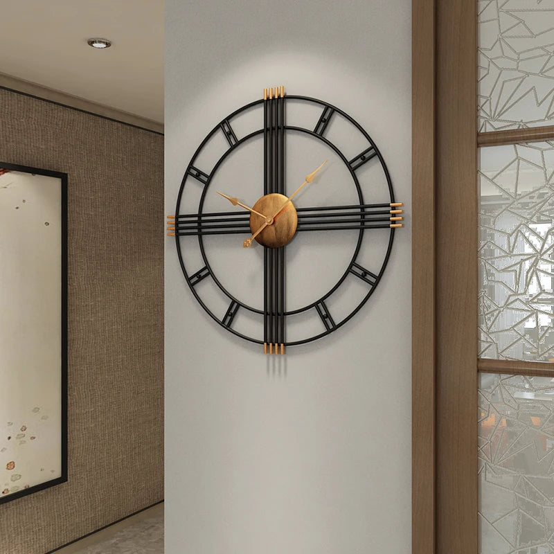 horloge murale moderne décoration nordique créative et silencieuse - vue 5 sur 8
