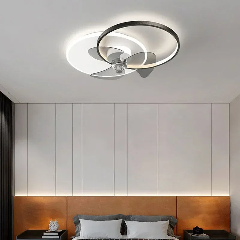 plafonnier ventilateur avec lumière à distance pour intérieur - vue 3 sur 7