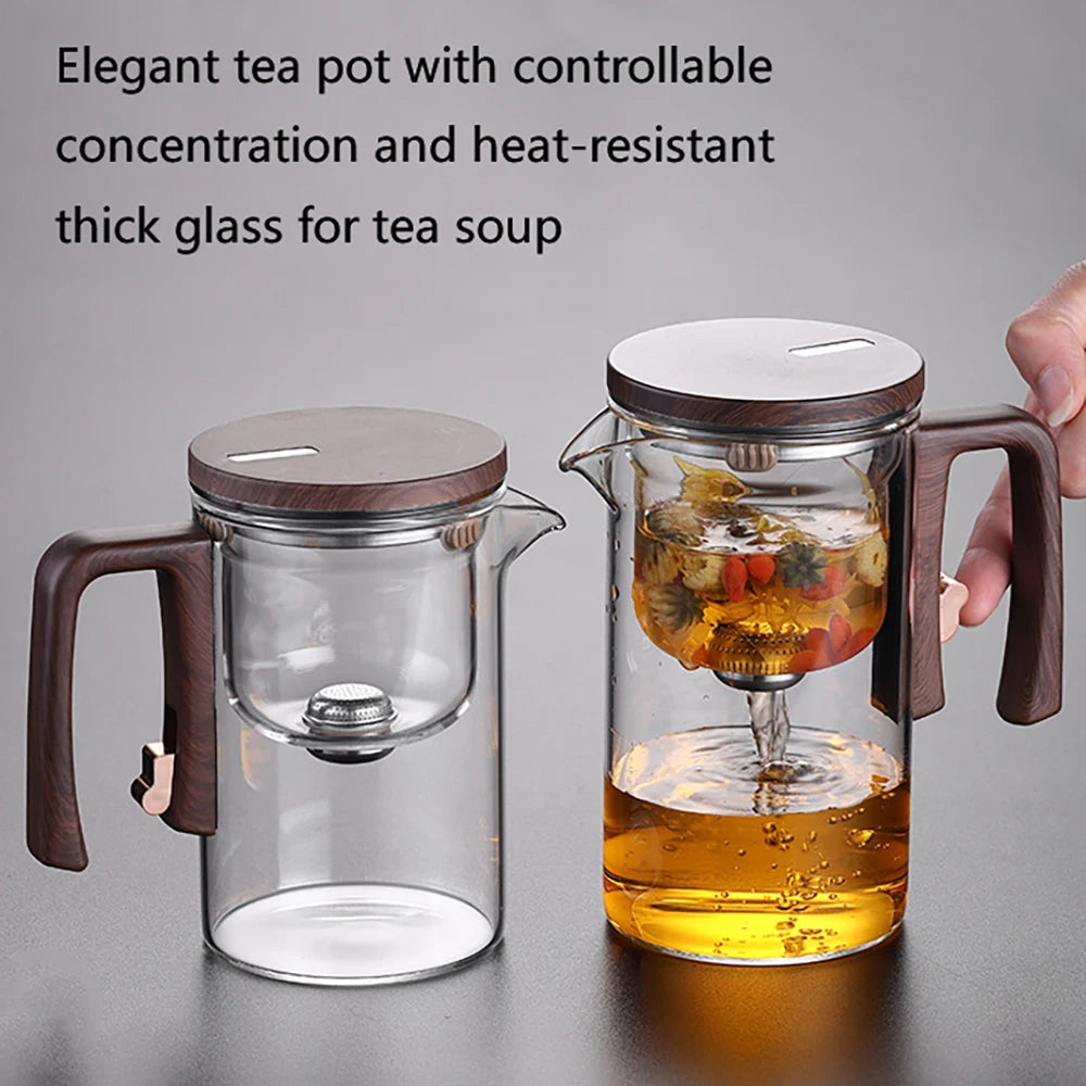 théière en verre infuseur magnétique 520 720 ml