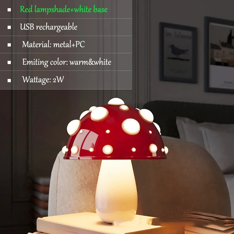 Lampe de Table LED en forme de champignon - vue 14 sur 16