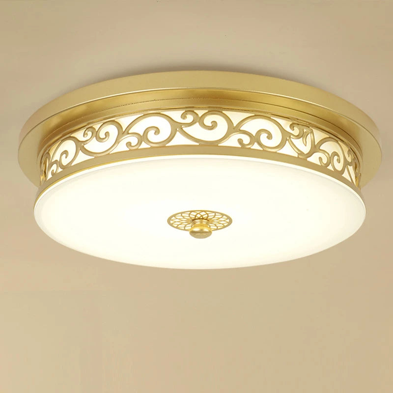 plafonniers led circulaires style rétro américain décoration moderne - vue 2 sur 8