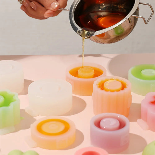 moule à bougie en silicone pour créations artisanales parfumées - vue 4 sur 16