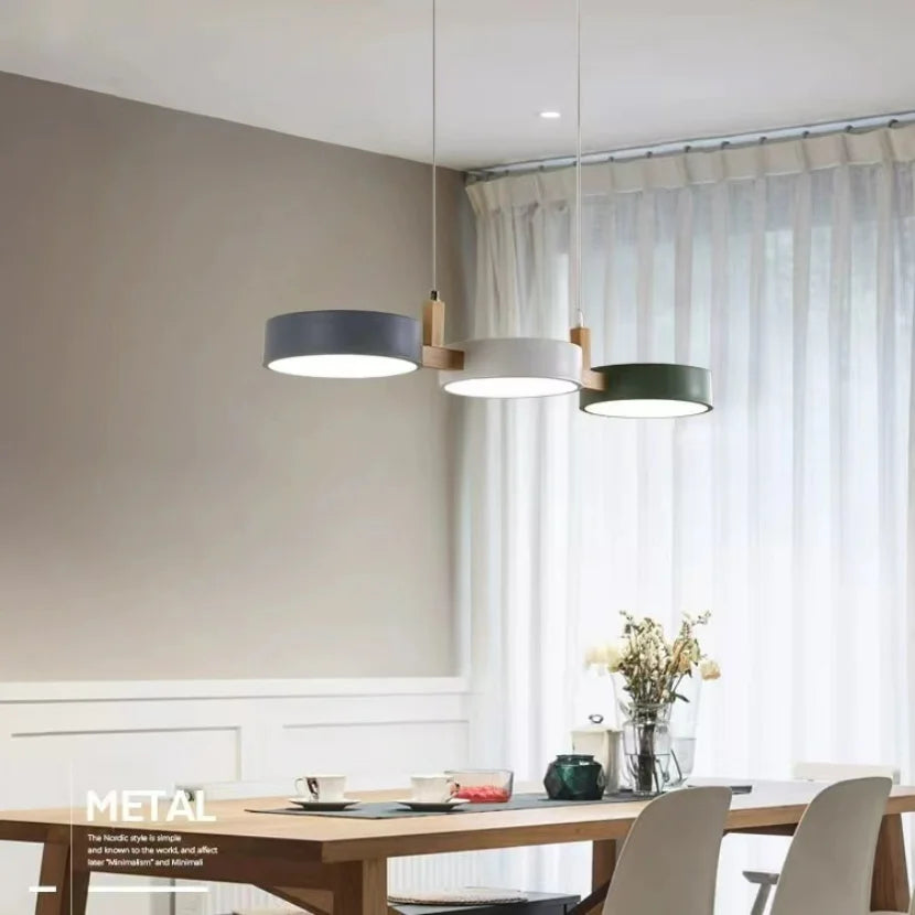 Suspension au design nordique moderne en bois - vue 4 sur 10