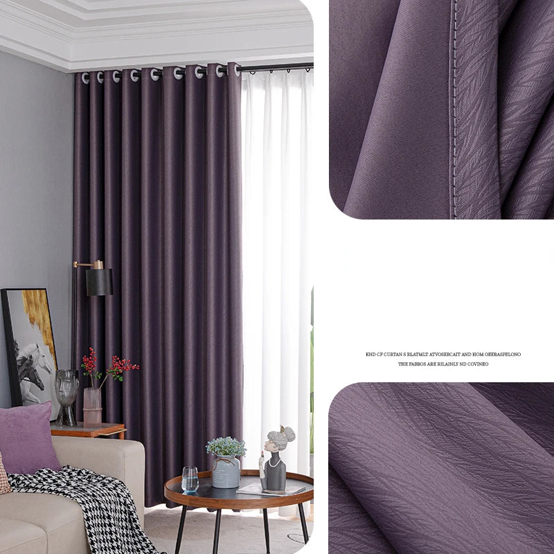 Rideau occultant léger motif floral style moderne salon