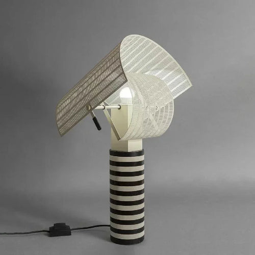 Denmark Table Lamp Modern Stripe Grid Desk Light for Bedroom Living Room - vue 5 sur 7