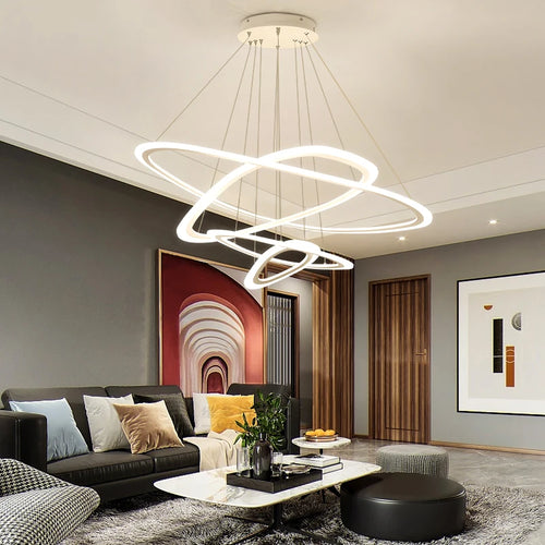 suspension moderne à led pour décoration intérieure élégante - vue 5 sur 11