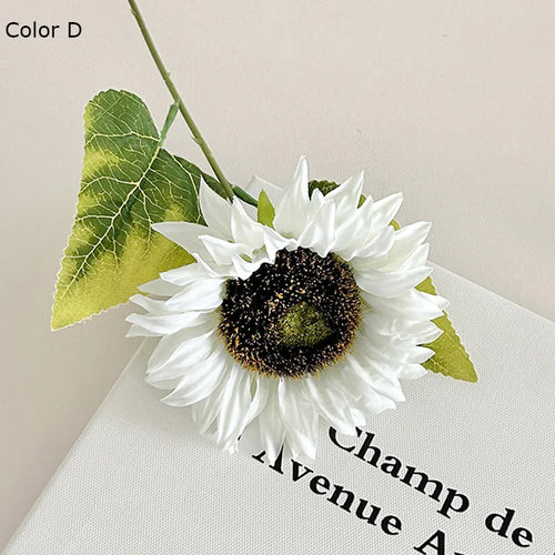 tournesol artificiel décoratif pour arrangements floraux et photographie - vue 9 sur 11