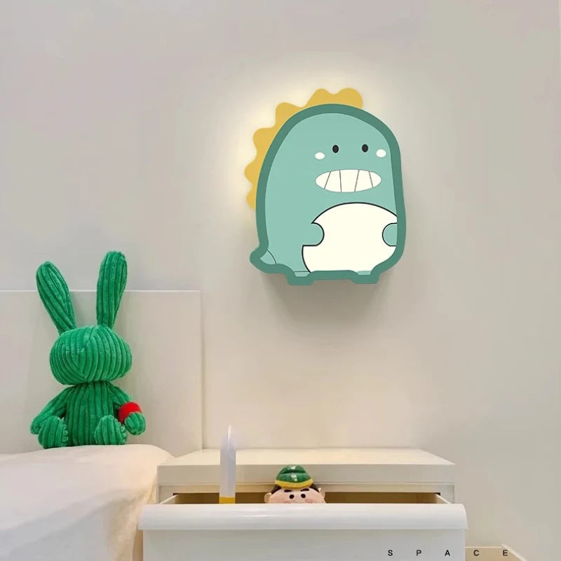 applique murale créative shiba inu dinosaure pour enfants - vue 5 sur 8