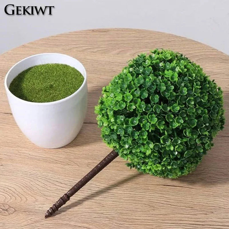 arbre artificiel bonsaï avec fleurs pour décoration intérieure - vue 6 sur 11