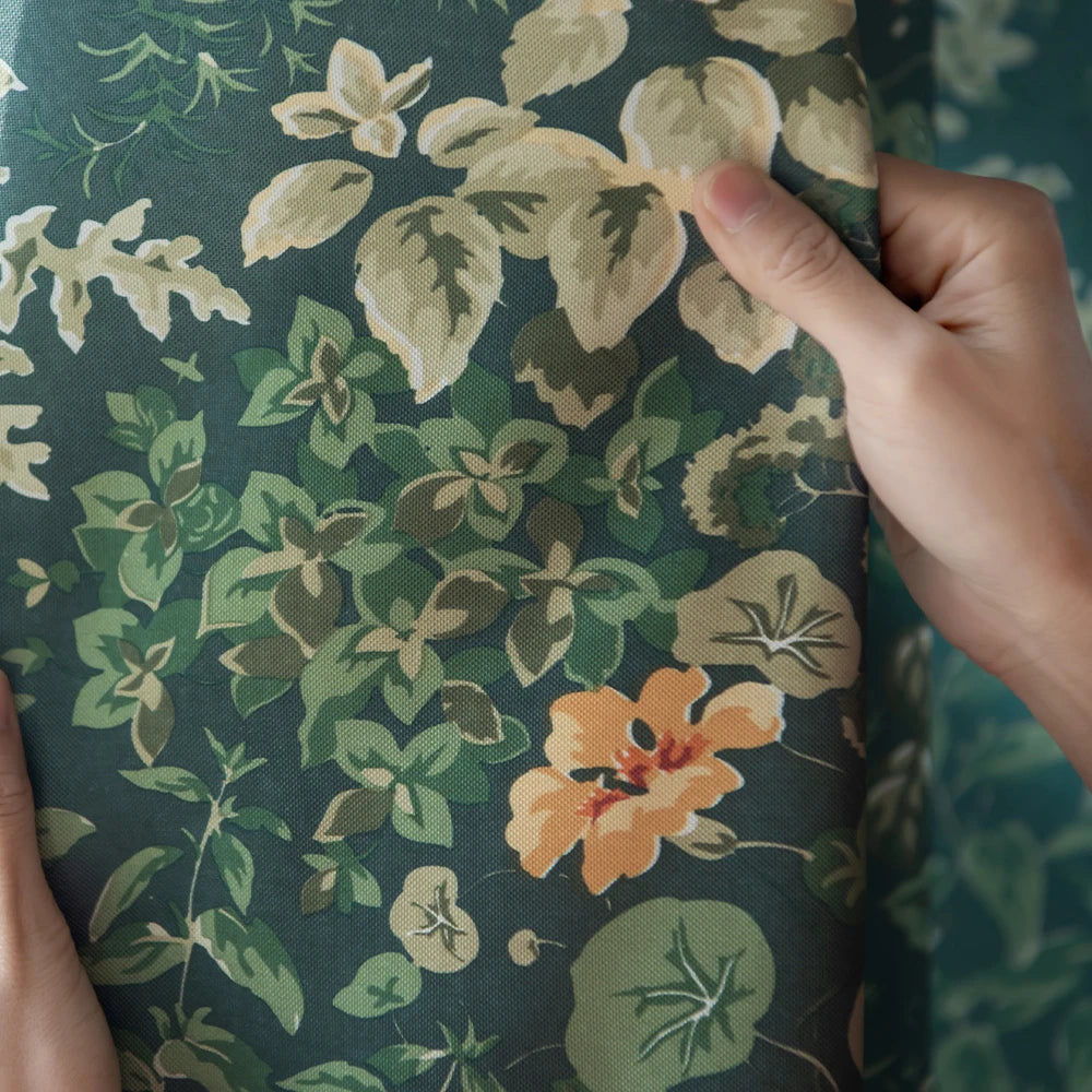 Rideau moderne motif feuilles pour salon chambre