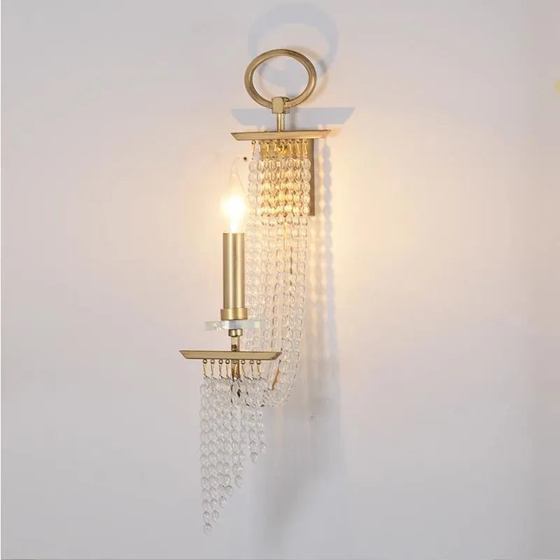 applique murale led décorative en cristal moderne et luxueuse - vue 3 sur 8