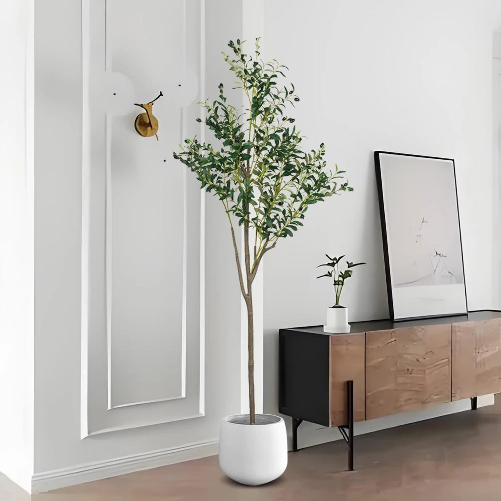 plantes d'olivier artificielles pour décoration intérieure et extérieure - vue 3 sur 7