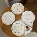 Assiette a gateau ceramique style coreen motif floral