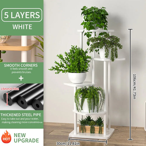support en bois pour plantes et pots de fleurs intérieur