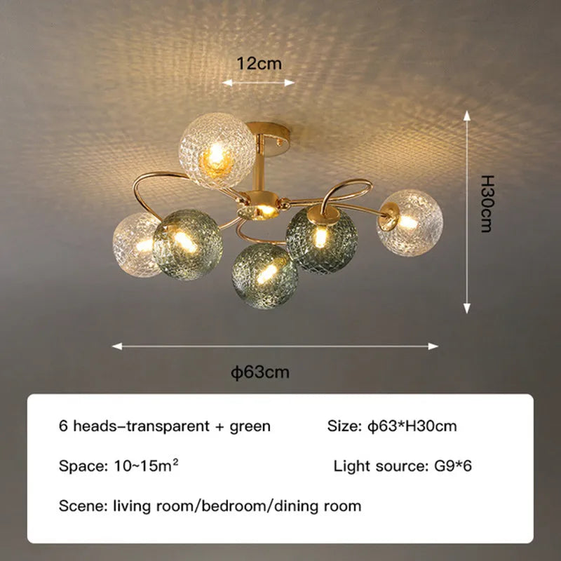 lustre led multicolore design pour intérieur moderne décoratif