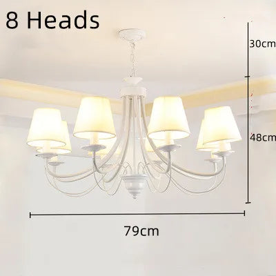 lustre en fer forgé noir et blanc design intérieur moderne - vue 22 sur 23