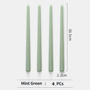 lot de 4 bougies coniques non parfumées pour décoration festive