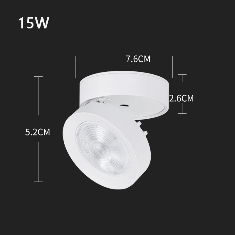 spot led pliable encastrable en aluminium pour maison ou bureau - vue 10 sur 12