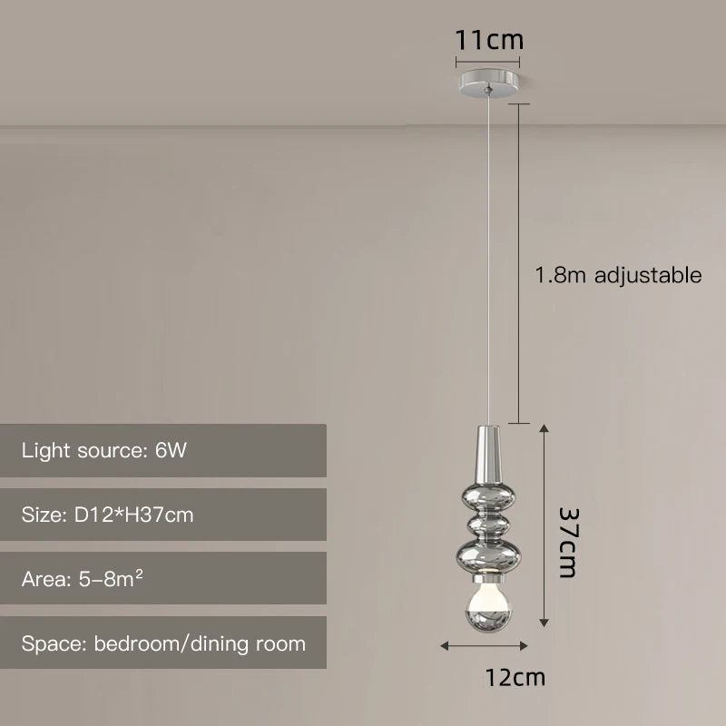 suspension nordique led moderne pour décoration intérieure élégante - vue 11 sur 12