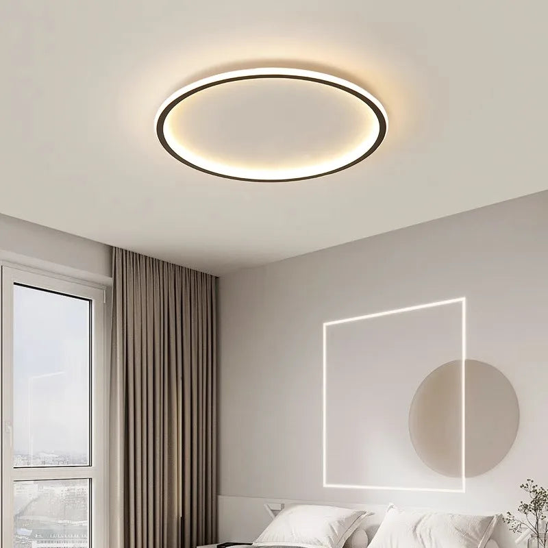 plafonnier led ultra-mince design moderne intensité réglable luminaire décoratif