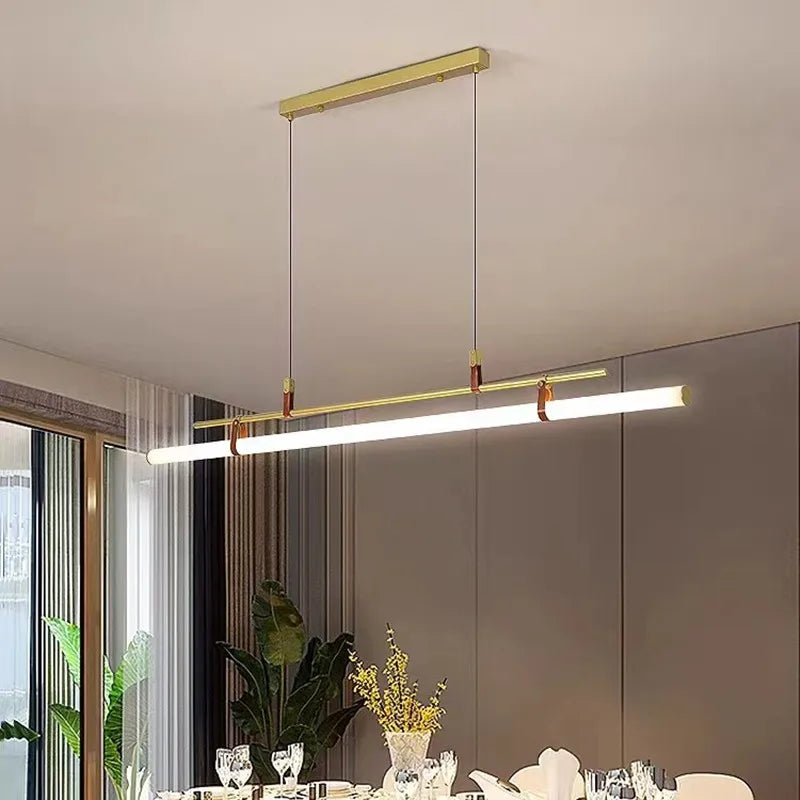 Lustre vintage LED longue lampe pour salle à manger lampe suspendue bureau minimaliste suspension éclairage cuisine îlot éclairage