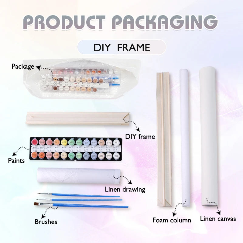 kit peinture acrylique par numéros clown drôle cadeau décoration maison